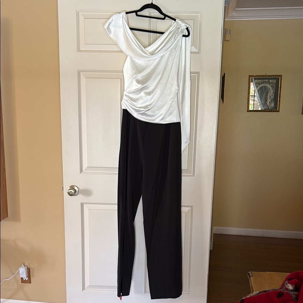 Zac Posen Black and White Jumpsuit Contemporary Style